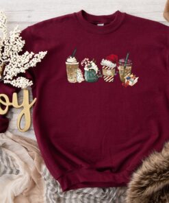 vintage christmas sweatshirt for women with fun coffee design in soft fabric ideal for holiday gatherings and seasonal celebrations ugvyp scaled