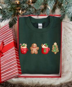 vintage christmas sweatshirt for women with funny coffee design and soft fabric b382v scaled