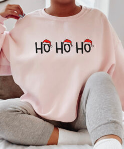 vintage christmas sweatshirt for women with ho ho ho design and comfortable crewneck style 9gils