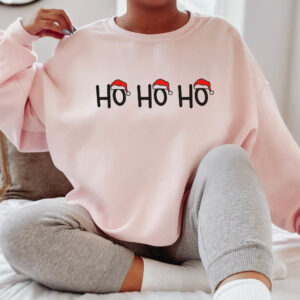 vintage christmas sweatshirt for women with ho ho ho design and comfortable crewneck style 9gils