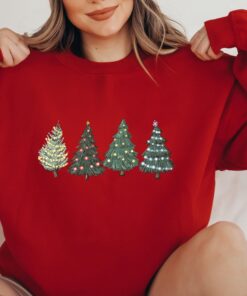 vintage christmas sweatshirt for women with holiday tree design and comfortable crewneck style for winter wear 0suwk scaled