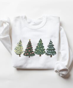 vintage christmas sweatshirt for women with holiday tree design and comfortable crewneck style for winter wear kiti1 scaled