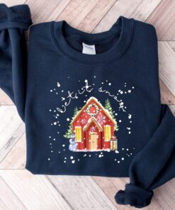 vintage christmas sweatshirt for women with let it snow design and merry and bright theme ideal christmas crewneck sweater 2vsle scaled