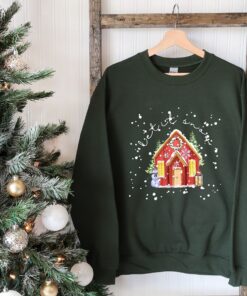 vintage christmas sweatshirt for women with let it snow design and merry and bright theme ideal christmas crewneck sweater c1oaz scaled