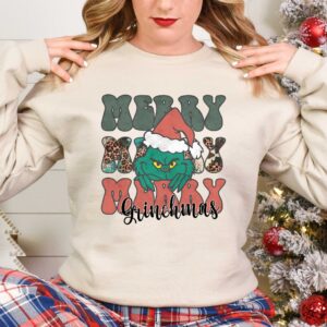 vintage christmas sweatshirt for women with merry design and comfortable fit abqv0 scaled