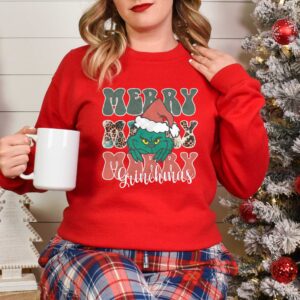 vintage christmas sweatshirt for women with merry design and comfortable fit o1cox scaled