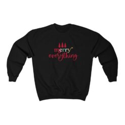vintage christmas sweatshirt for women with merry everything design and comfortable crewneck style for holiday parties synnc