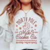 vintage christmas sweatshirt for women with milk and cookies design comfortable crewneck for holiday baking and festive celebrations iyemv