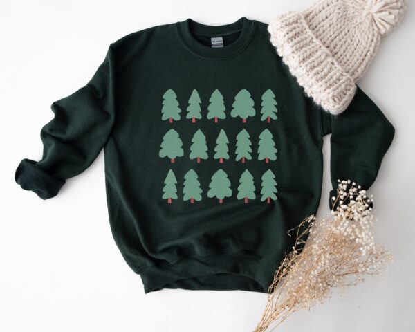 vintage christmas sweatshirt for women with pine tree design comfortable winter crewneck for holiday style ki9mi