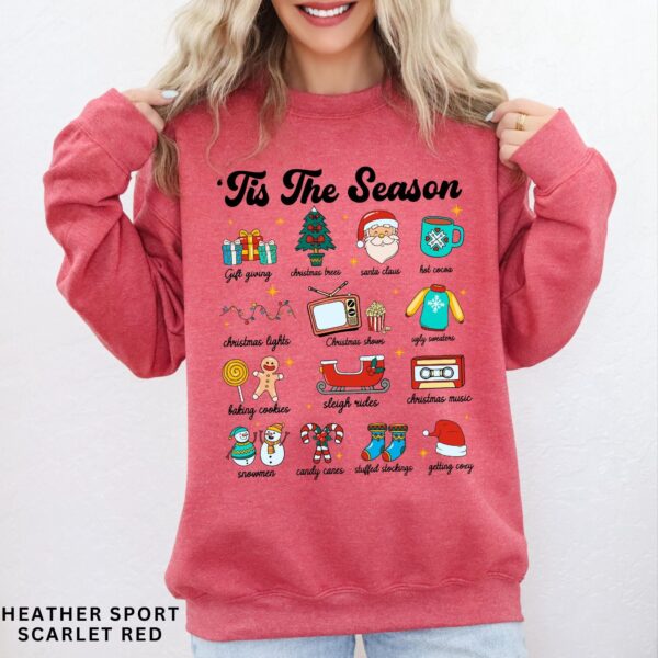 vintage christmas sweatshirt for women with retro design and trendy holiday style aozk2