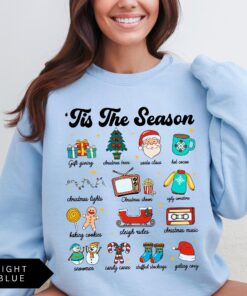 vintage christmas sweatshirt for women with retro design and trendy holiday style gbr7y