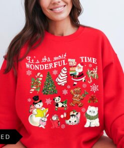 vintage christmas sweatshirt for women with retro design and trendy holiday theme ideal for celebrating the most wonderful time of the year as3ut