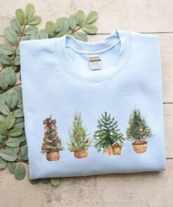 vintage christmas sweatshirt for women with rustic tree design and comfortable crewneck style for winter wear msdhf scaled