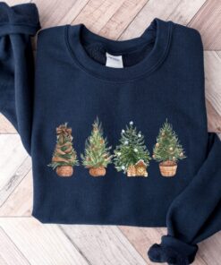 vintage christmas sweatshirt for women with rustic tree design and comfortable crewneck style for winter wear mxuk8 scaled