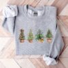 vintage christmas sweatshirt for women with rustic tree design and comfortable crewneck style for winter wear pljaj