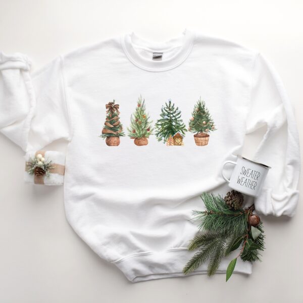 vintage christmas sweatshirt for women with rustic tree design plus size crewneck style esixs scaled