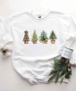 vintage christmas sweatshirt for women with rustic tree design plus size crewneck style esixs scaled