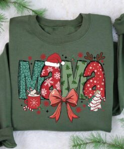 vintage christmas sweatshirt for women with santa hat design and coquette bow detail kd29p scaled