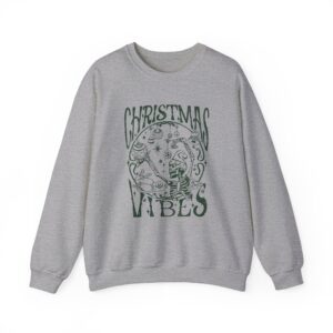 vintage christmas sweatshirt for women with skeleton design and crewneck style srqwz