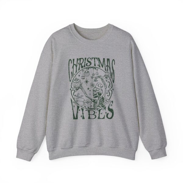 vintage christmas sweatshirt for women with skeleton design and crewneck style srqwz