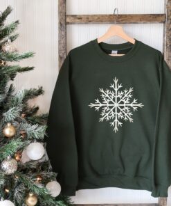 vintage christmas sweatshirt for women with snowflake design and merry bright theme plus size crewneck rp7qo