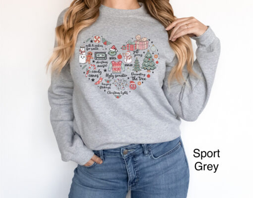 vintage christmas sweatshirt for women with snowman and christmas tree design oversized holiday top for festive celebrations cevrg