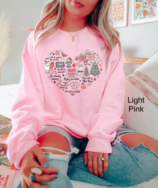 vintage christmas sweatshirt for women with snowman and christmas tree design oversized holiday top for festive celebrations oesge