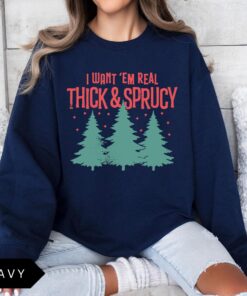 vintage christmas sweatshirt funny design real thick sprucy style retro holiday shirt with christmas tree print 2uizx