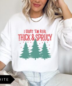 vintage christmas sweatshirt funny design real thick sprucy style retro holiday shirt with christmas tree print gymcz