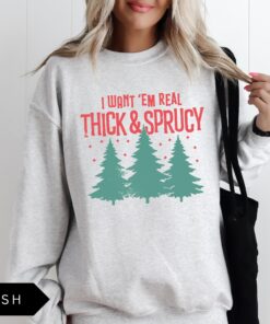 vintage christmas sweatshirt funny design real thick sprucy style retro holiday shirt with christmas tree print saoxp