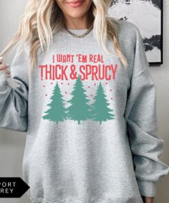 vintage christmas sweatshirt funny design real thick sprucy style retro holiday shirt with christmas tree print zicjy