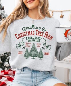 vintage christmas sweatshirt griswold co christmas tree farm design comfortable crewneck for holiday celebrations and festive wear rx7dk scaled