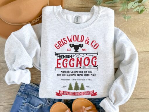 vintage christmas sweatshirt griswold family design retro eggnog sweater inspired by griswold movie for holiday celebrations axece scaled