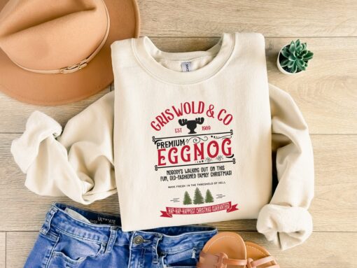 vintage christmas sweatshirt griswold family design retro eggnog sweater inspired by griswold movie for holiday celebrations luirs scaled