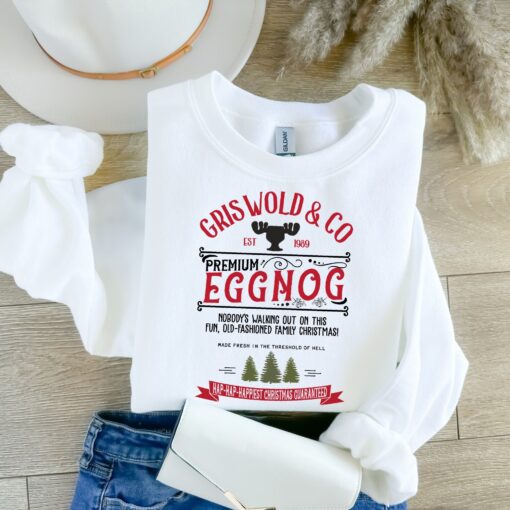 vintage christmas sweatshirt griswold family design retro eggnog sweater inspired by griswold movie for holiday celebrations rj3v6