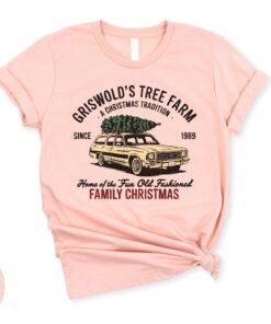 vintage christmas sweatshirt griswold family tree farm design funny xmas vacation sweater for women ey9ke