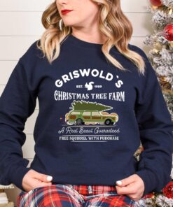 vintage christmas sweatshirt griswold tree farm design for kids featuring iconic griswold family holiday theme 2ulro scaled