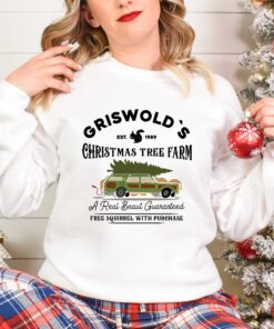 vintage christmas sweatshirt griswold tree farm design for kids featuring iconic griswold family holiday theme 2ynns scaled