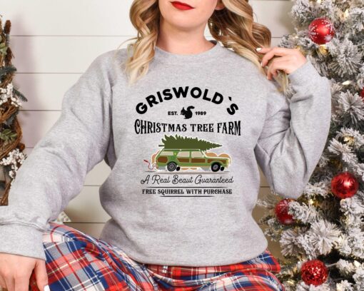 vintage christmas sweatshirt griswold tree farm design for kids featuring iconic griswold family holiday theme 54tcf scaled