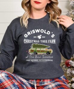 vintage christmas sweatshirt griswold tree farm design for kids featuring iconic griswold family holiday theme ptl9j scaled