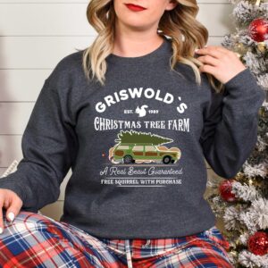 vintage christmas sweatshirt griswold tree farm design for kids featuring iconic griswold family holiday theme ptl9j scaled