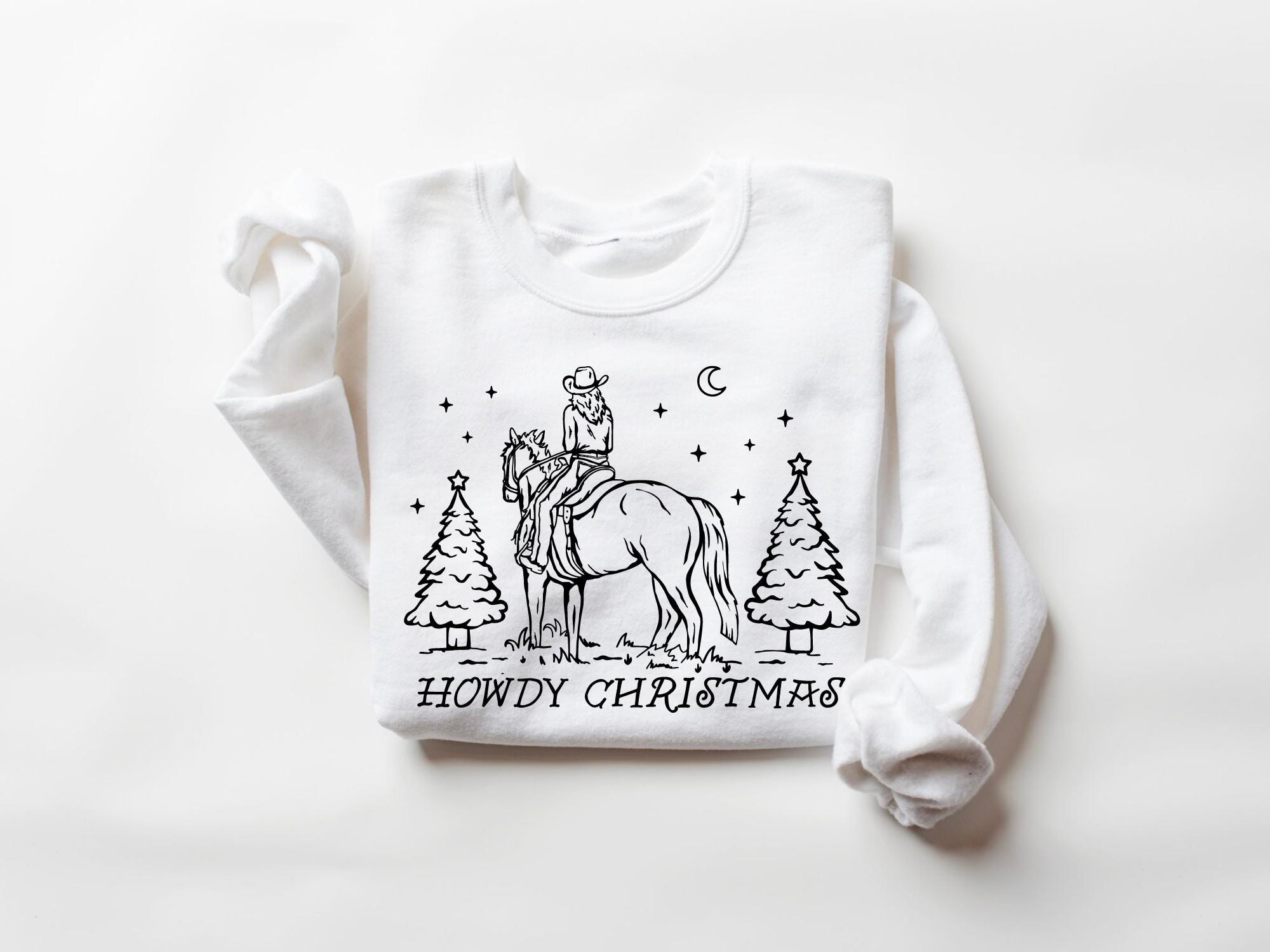 Vintage Christmas Sweatshirt Howdy Crewneck for Country Style with Grandmillenial Cowgirl Design Plus Size for Holiday Celebrations 3 vintage christmas sweatshirt howdy crewneck for country style with grandmillenial cowgirl design plus size for holiday celebrations ubhr7