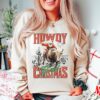 vintage christmas sweatshirt howdy yall sweater western cowgirl design retro santa graphic for country holiday style hxrsu