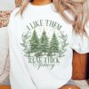 vintage christmas sweatshirt i like them real thick and sprucey funny holiday shirt retro style for festive comfort lyjdv