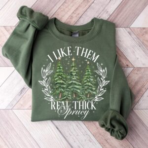 vintage christmas sweatshirt i like them real thick and sprucey funny holiday shirt retro style for festive comfort xsasw scaled