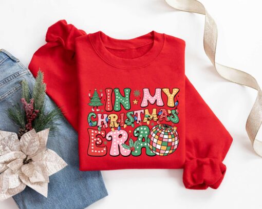 vintage christmas sweatshirt in my christmas era design for holiday parties and festive gatherings z2tpn