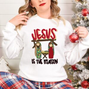 vintage christmas sweatshirt jesus is the reason for the season christian apparel with inspirational religious quotes zgzff scaled