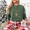 vintage christmas sweatshirt merry and bright crewneck with christmas tree lights for holiday and winter wear tiwuf