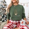 vintage christmas sweatshirt merry and bright crewneck with christmas tree lights for holiday and winter wear tiwuf scaled