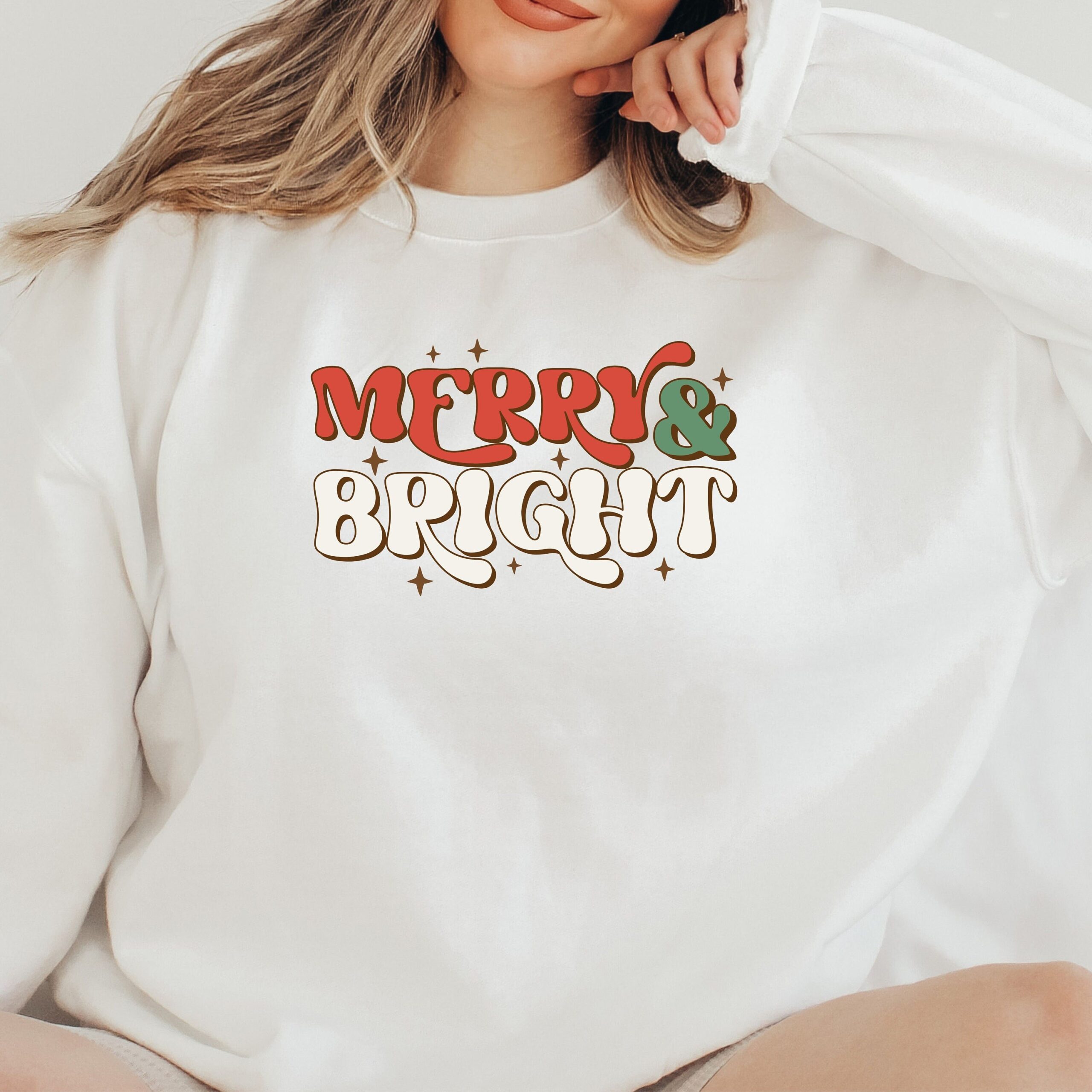Vintage Christmas Sweatshirt Merry and Bright Design Plus Size Holiday T-Shirt for Women Comfortable and Stylish Christmas Apparel 1 vintage christmas sweatshirt merry and bright design plus size holiday t shirt for women comfortable and stylish christmas apparel 8ios2 scaled